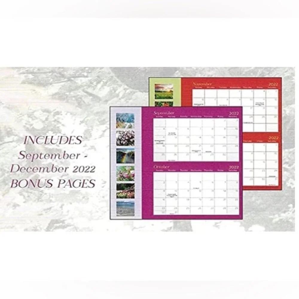 2023 Calenda Seasons in Nature 16 Month Wall Calendar Gift Full Size 12 X 22 in - Picture 5 of 10